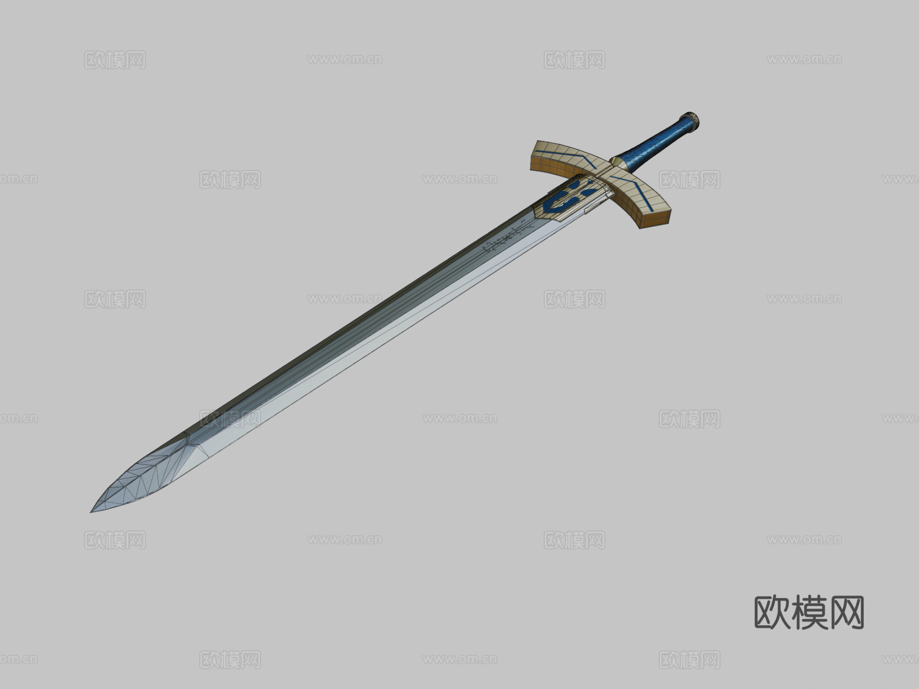 王者之剑命运之夜3d模型下载（渲染图2）