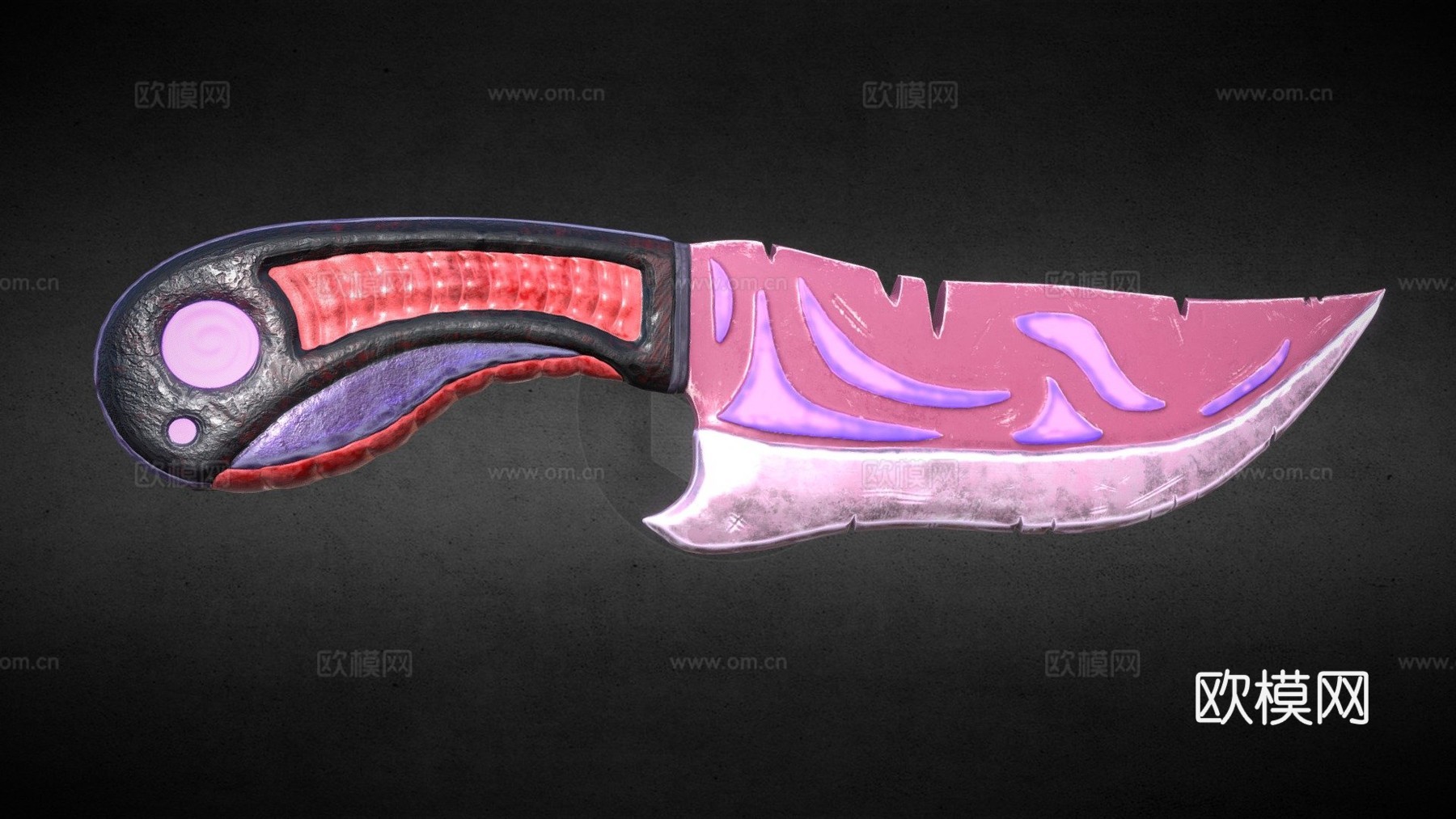 雨中仪式匕首3d模型下载（渲染图1）