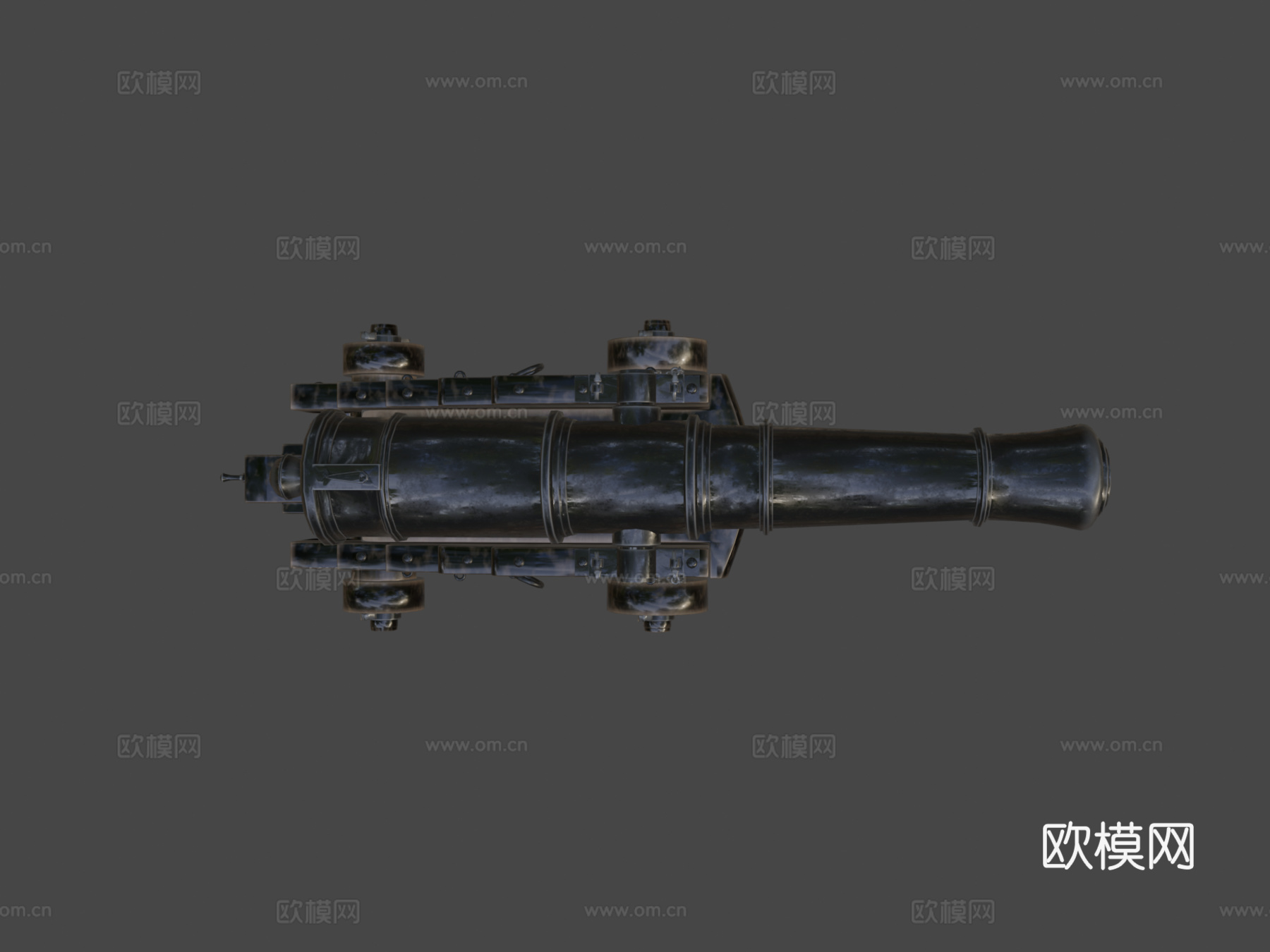 暗黑磅级舰炮3d模型下载（渲染图8）