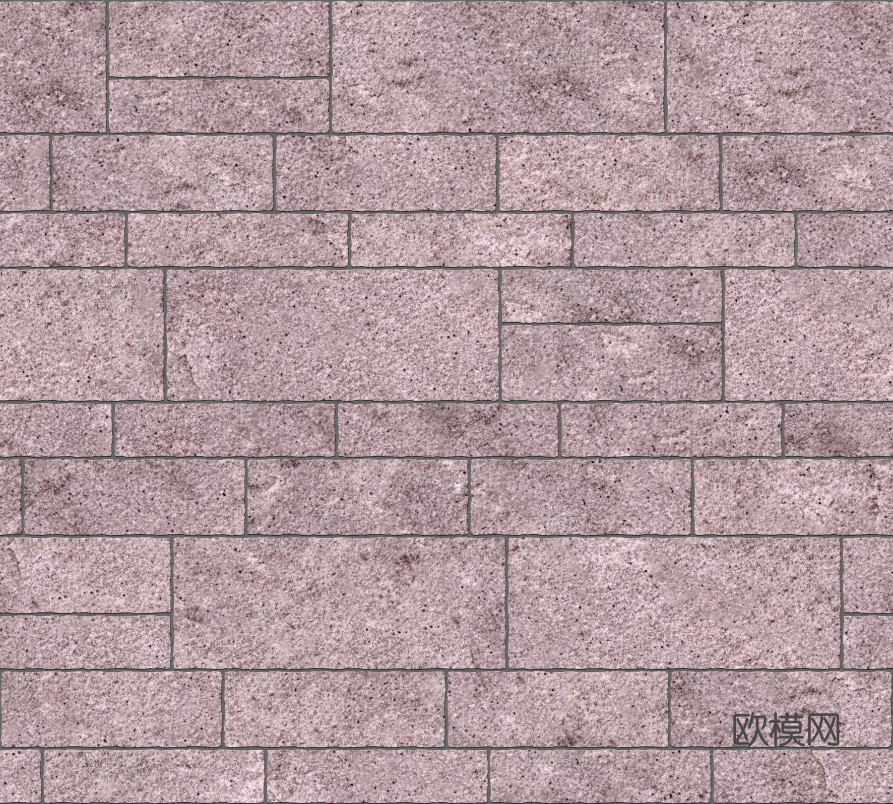 暗红色红色砂岩石板-大小错拼错缝27