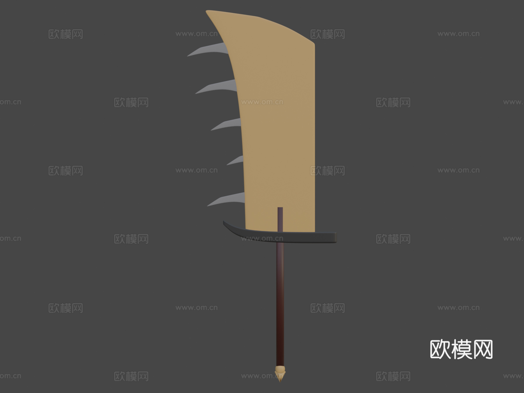 怪物猎人粉丝自制巨剑3d模型下载（渲染图6）