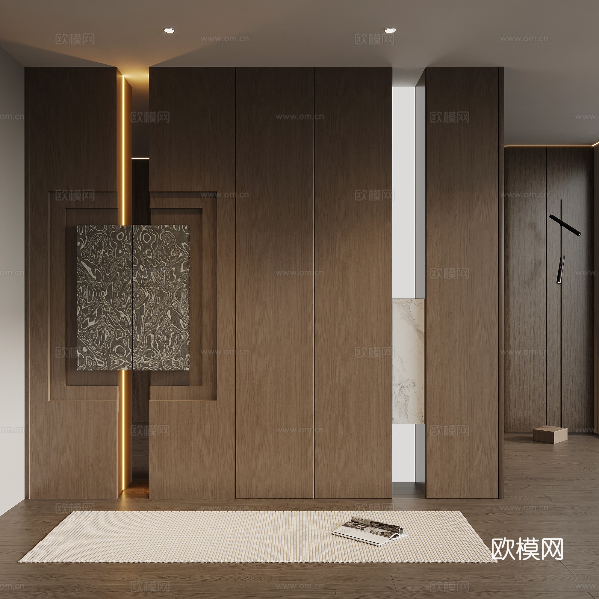 现代玄关su模型