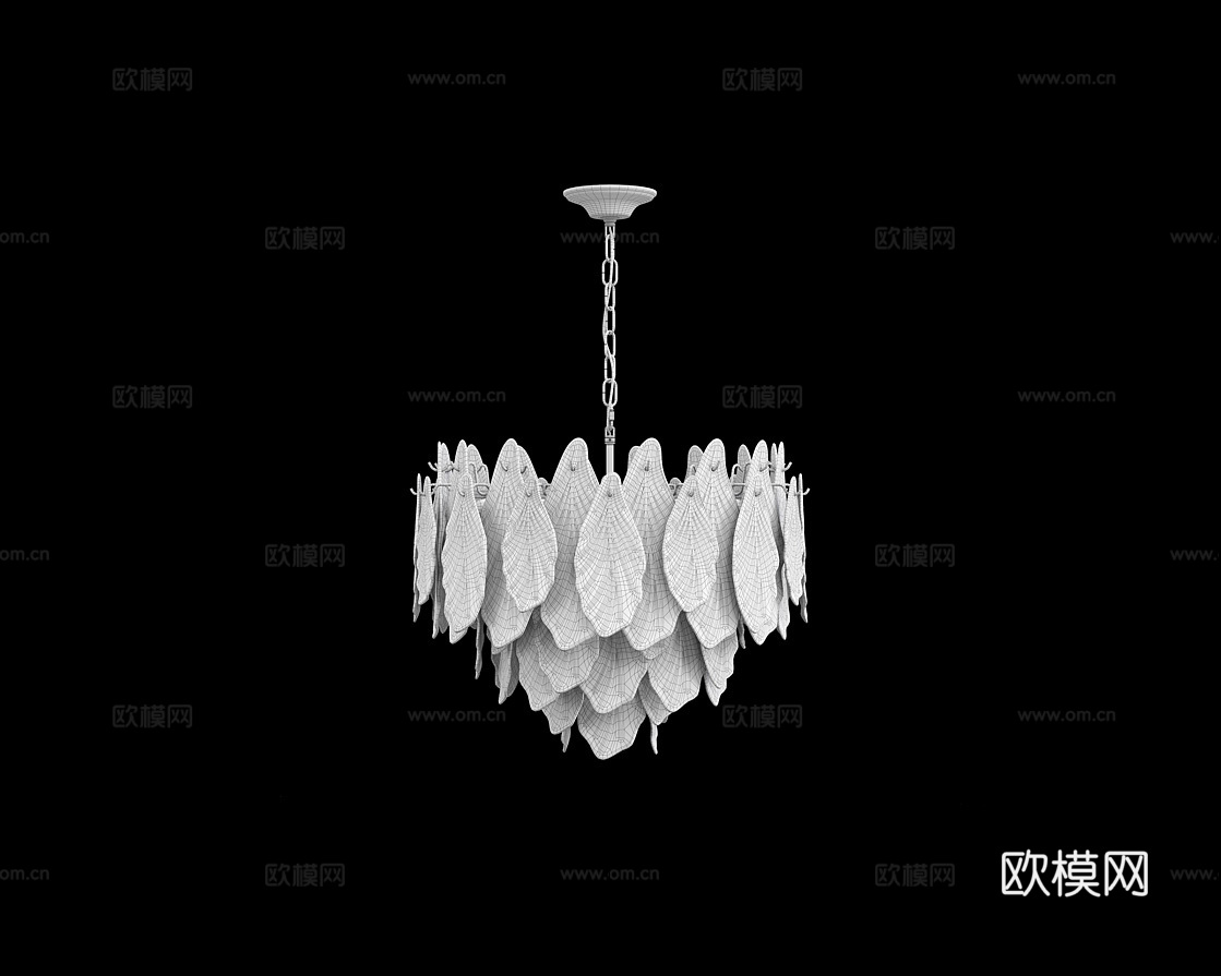 Cloyd 奢华吊灯3d模型下载（渲染图3）