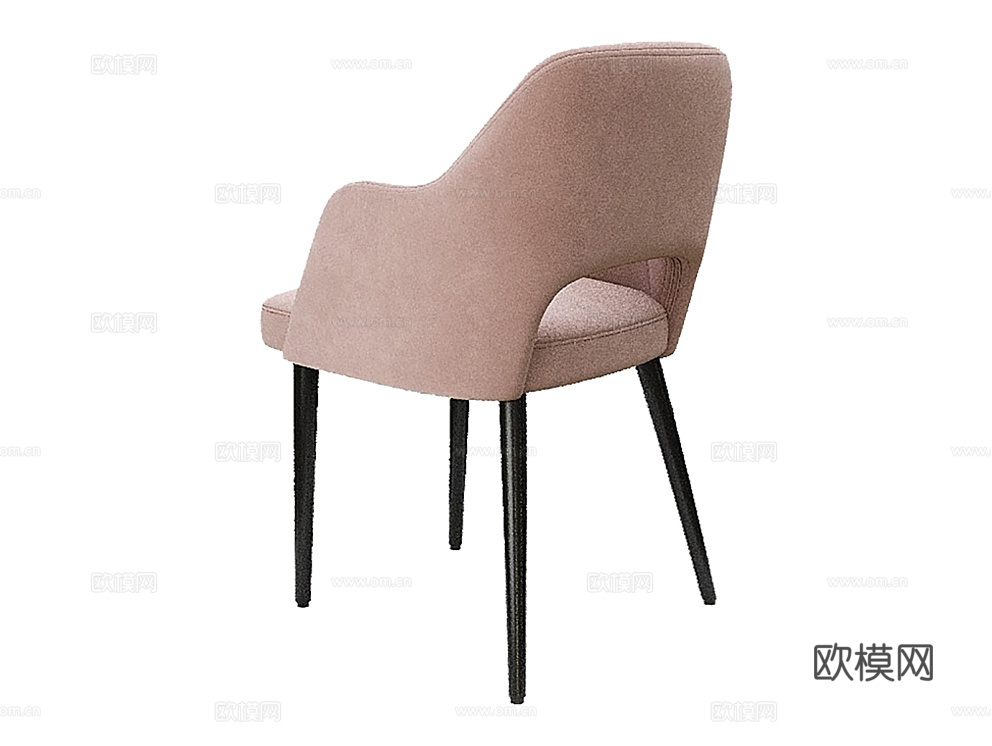 MEBELFORM 粉色餐椅3d模型下载（渲染图2）