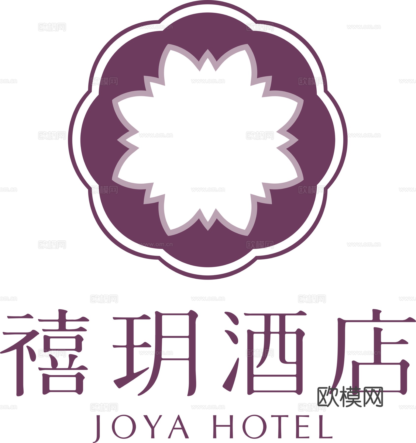 禧玥酒店，酒店旅馆logo