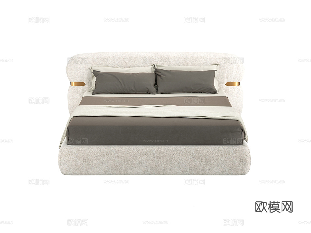 Fratelli Barri 双人床3d模型下载（渲染图4）