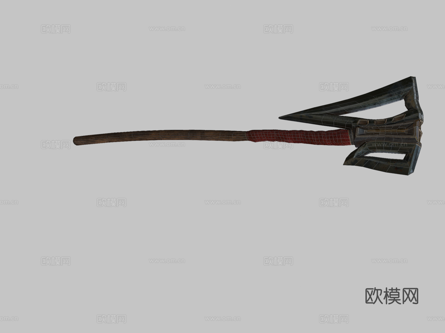 死亡猎手巨斧第三阶3d模型下载（渲染图2）