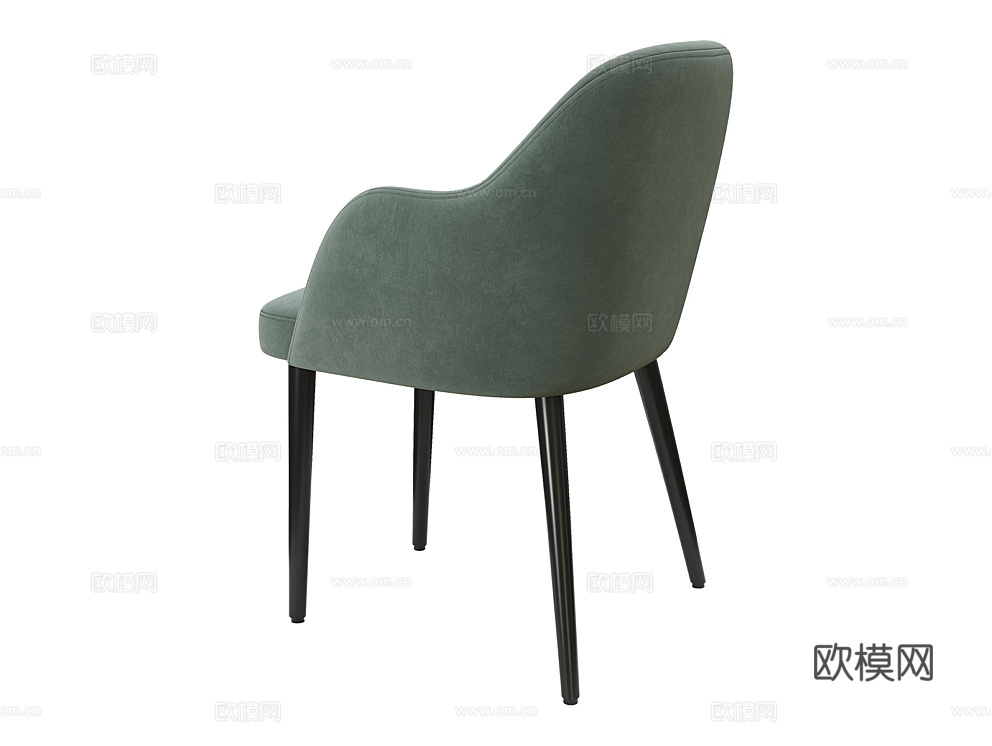 MEBELFORM 绿色餐椅3d模型下载（渲染图2）