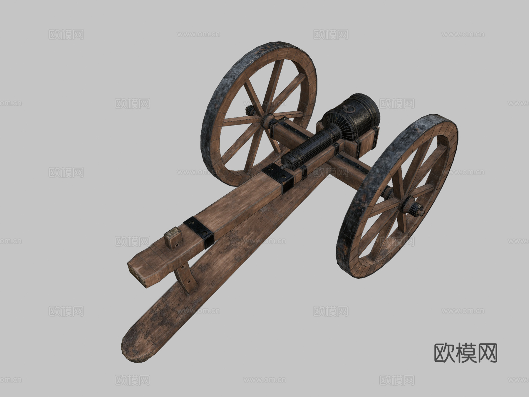炮CG模型3d模型3d模型下载（渲染图2）