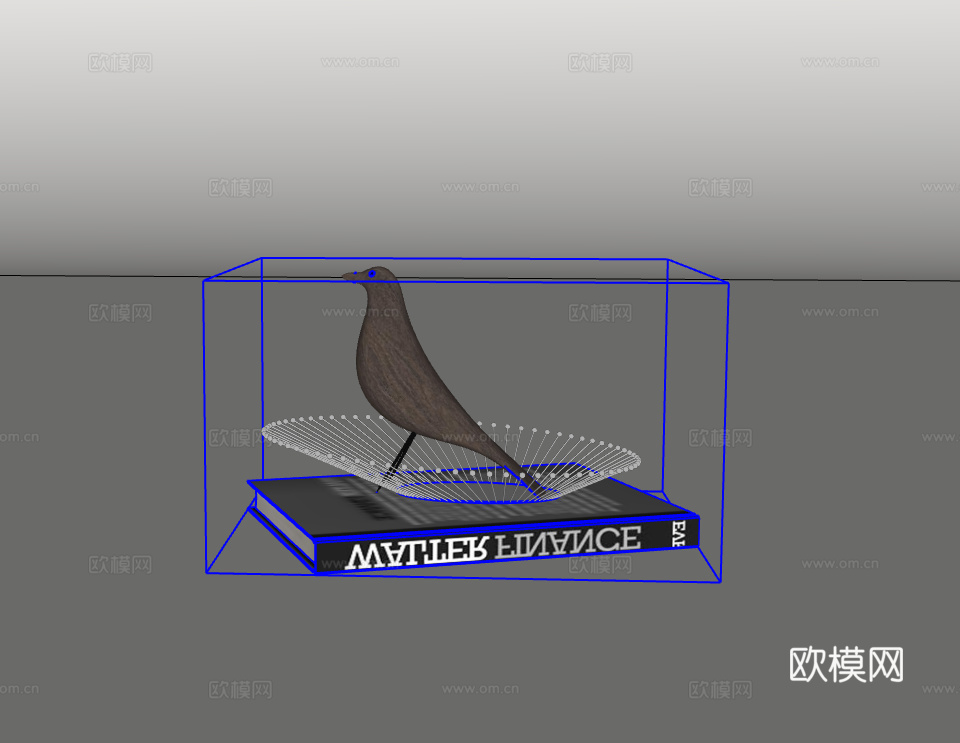 摆件组合su模型下载（渲染图2）