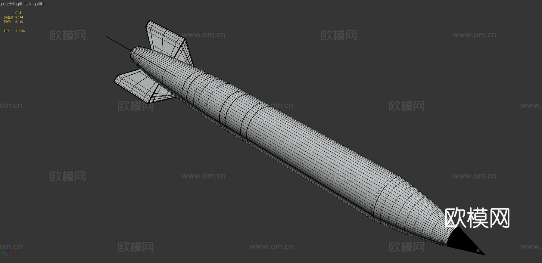 B61核弹3d模型下载（渲染图4）