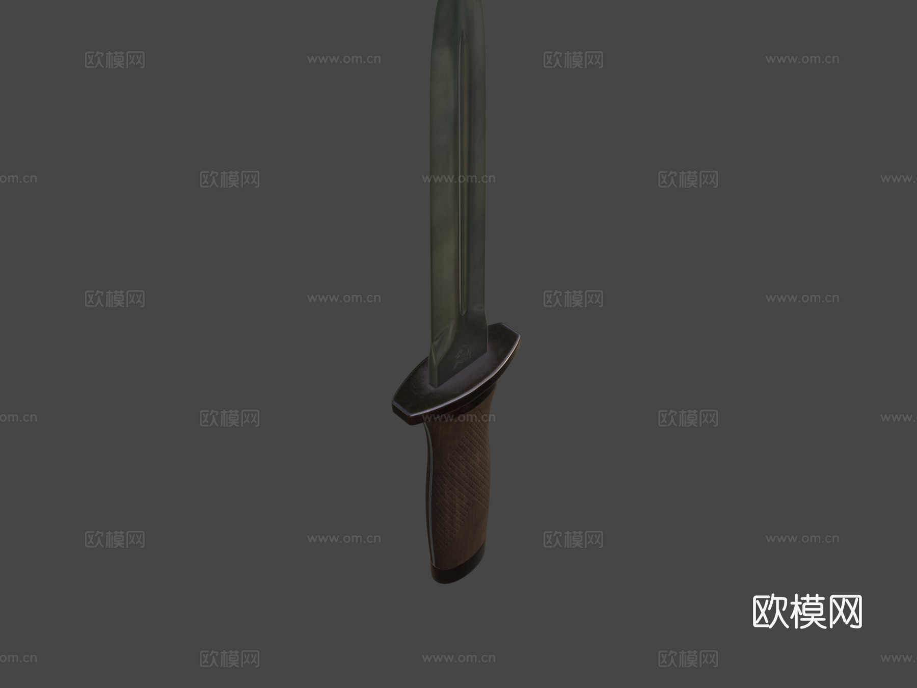 年苏联军刀Армейский нож обр 1944г3d模型下载（渲染图1）