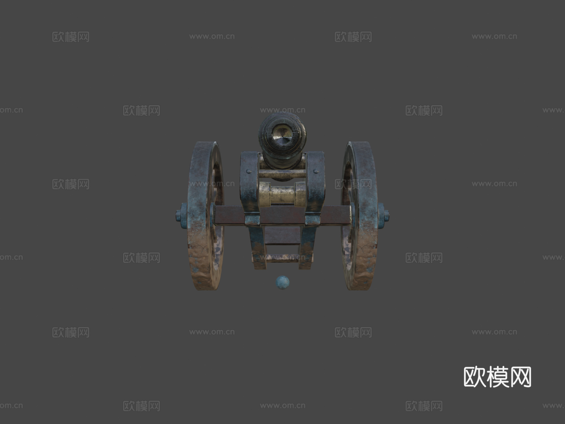 炮CG模型3d模型下载（渲染图8）