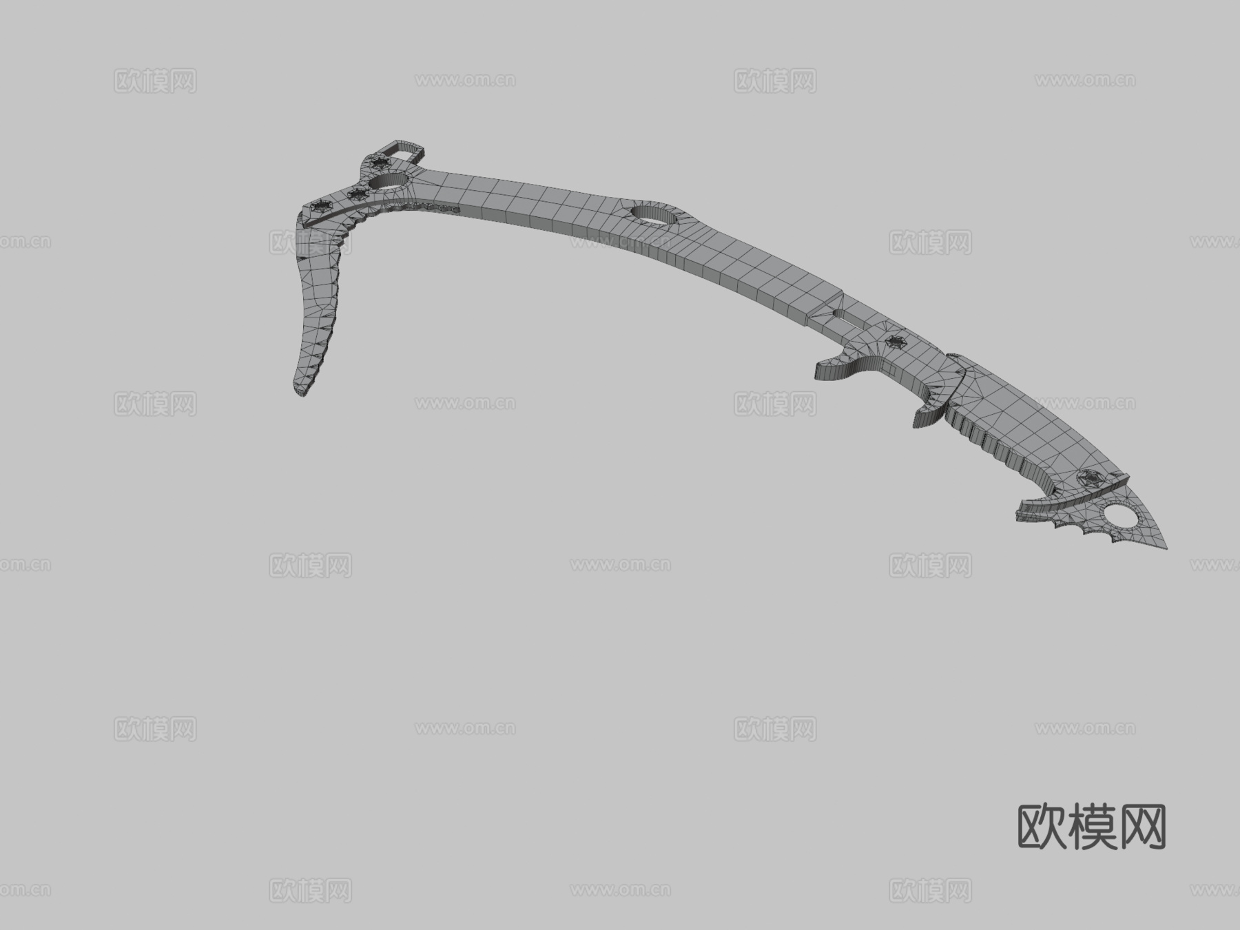 冰斧3d模型下载（渲染图3）