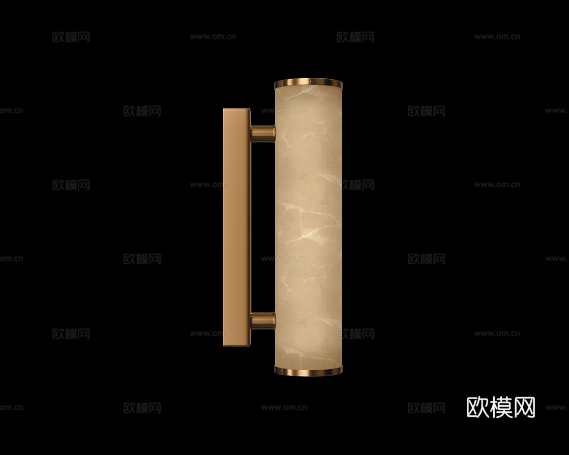 Cloyd 轻奢壁灯3d模型下载（渲染图1）