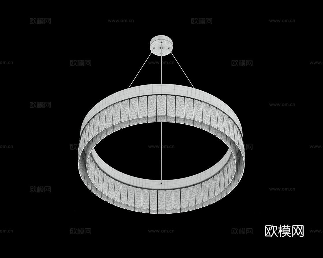 Cloyd 轻奢吊灯3d模型下载（渲染图4）