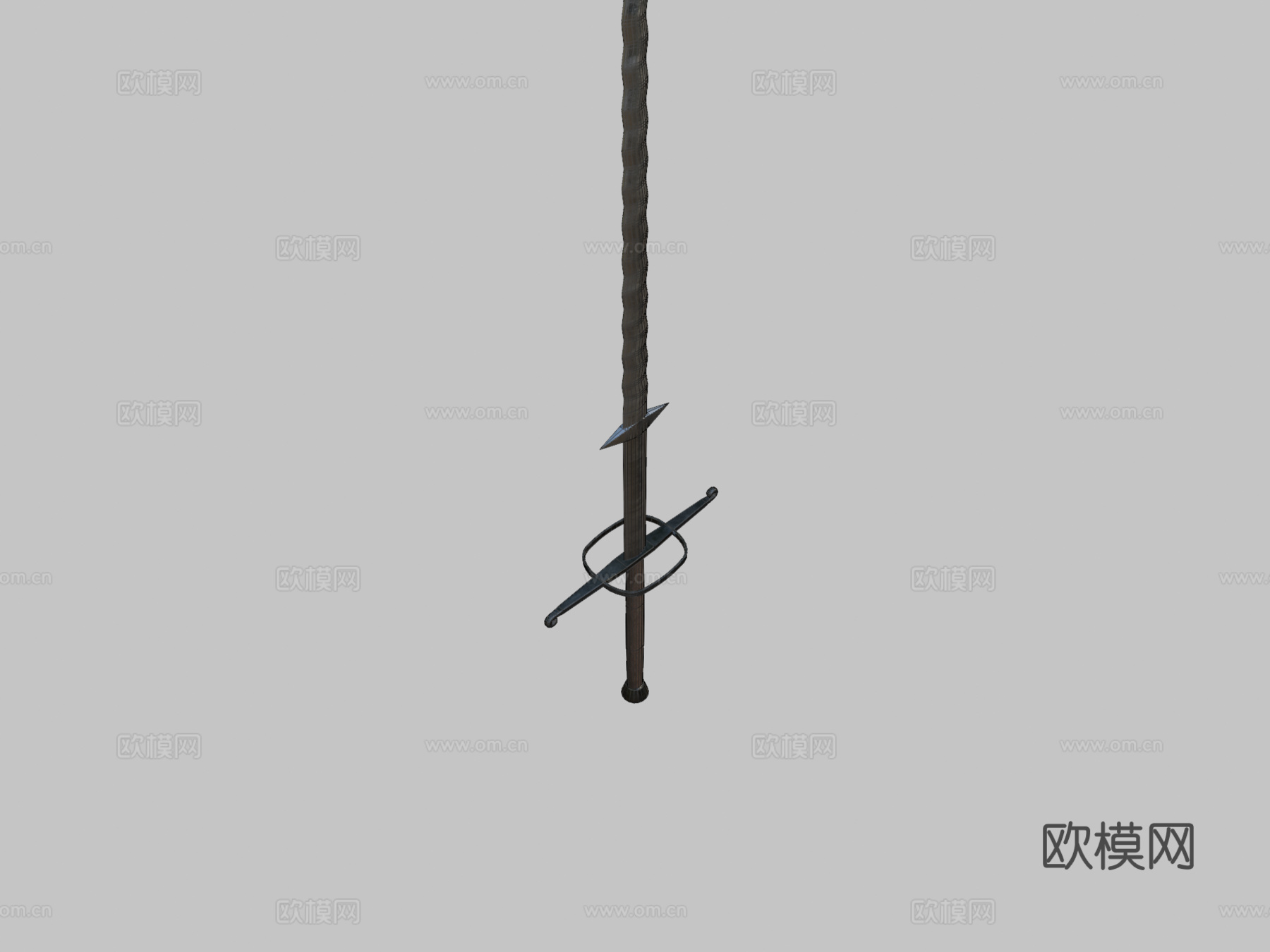 双手剑3d模型下载（渲染图2）