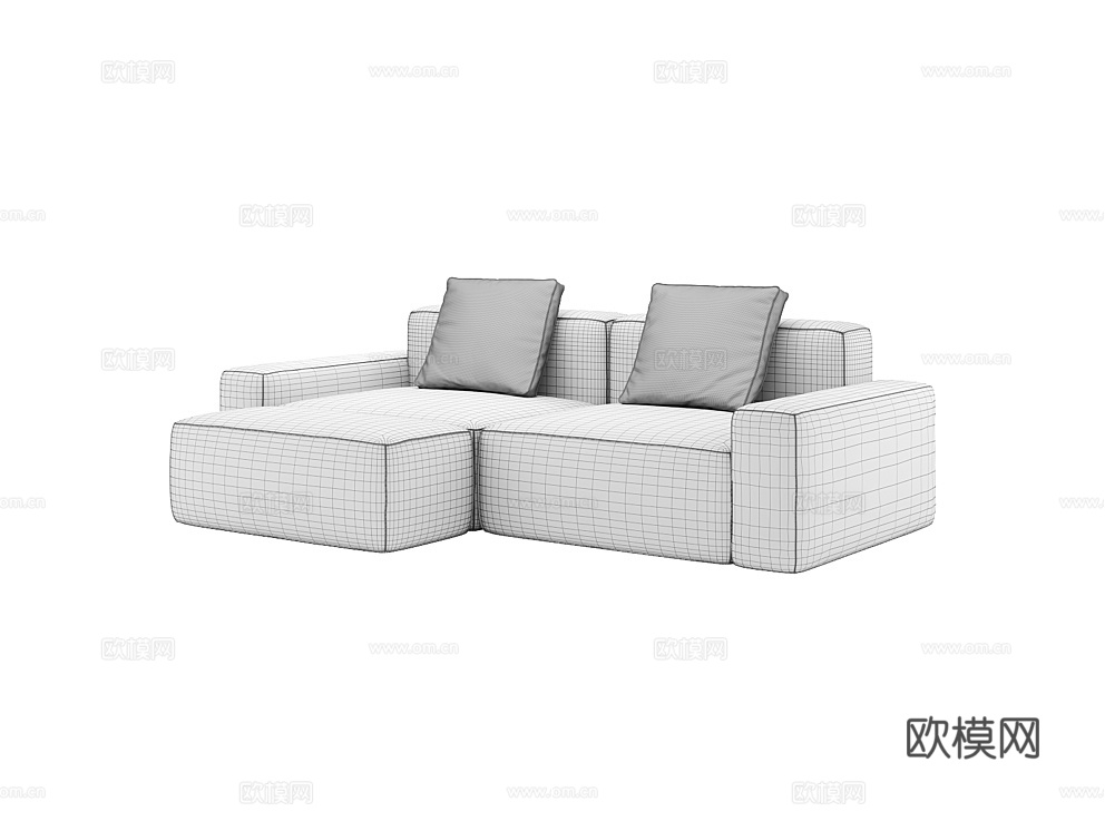 MEBELFORM 双人沙发3d模型下载（渲染图2）