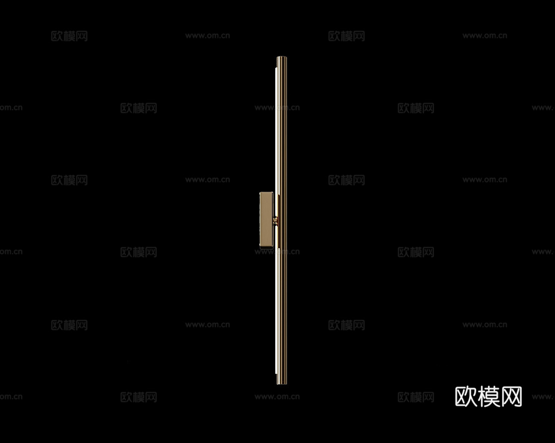 Cloyd 轻奢条形壁灯3d模型下载（渲染图1）