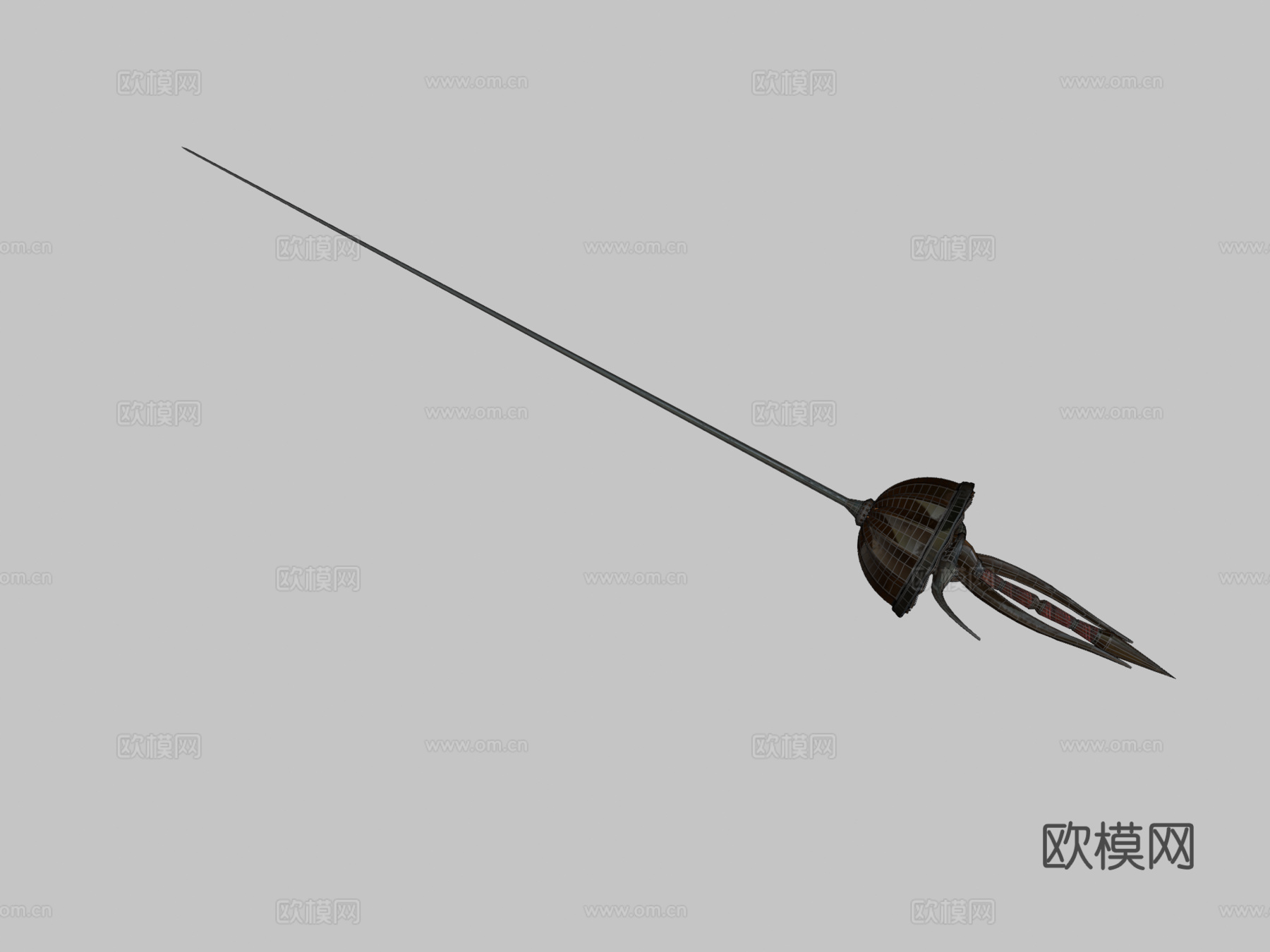 死亡猎人细剑第三级3d模型下载（渲染图2）