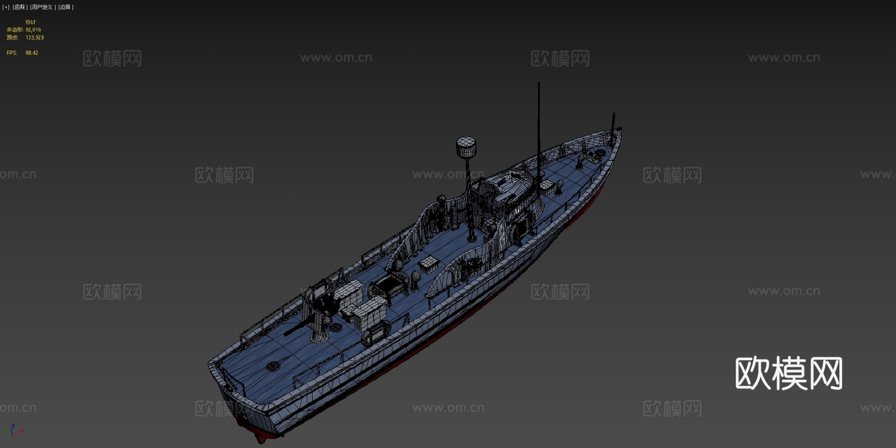 美国海岸警卫队83英尺巡逻艇诺曼底登陆版13503d模型下载（渲染图4）
