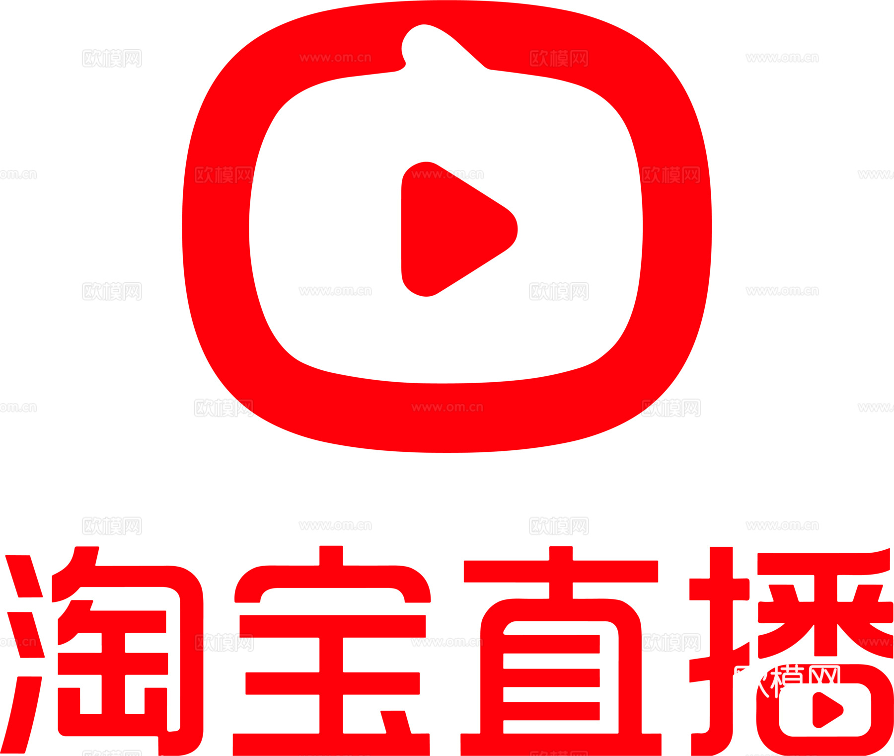 淘宝直播，电商平台logo
