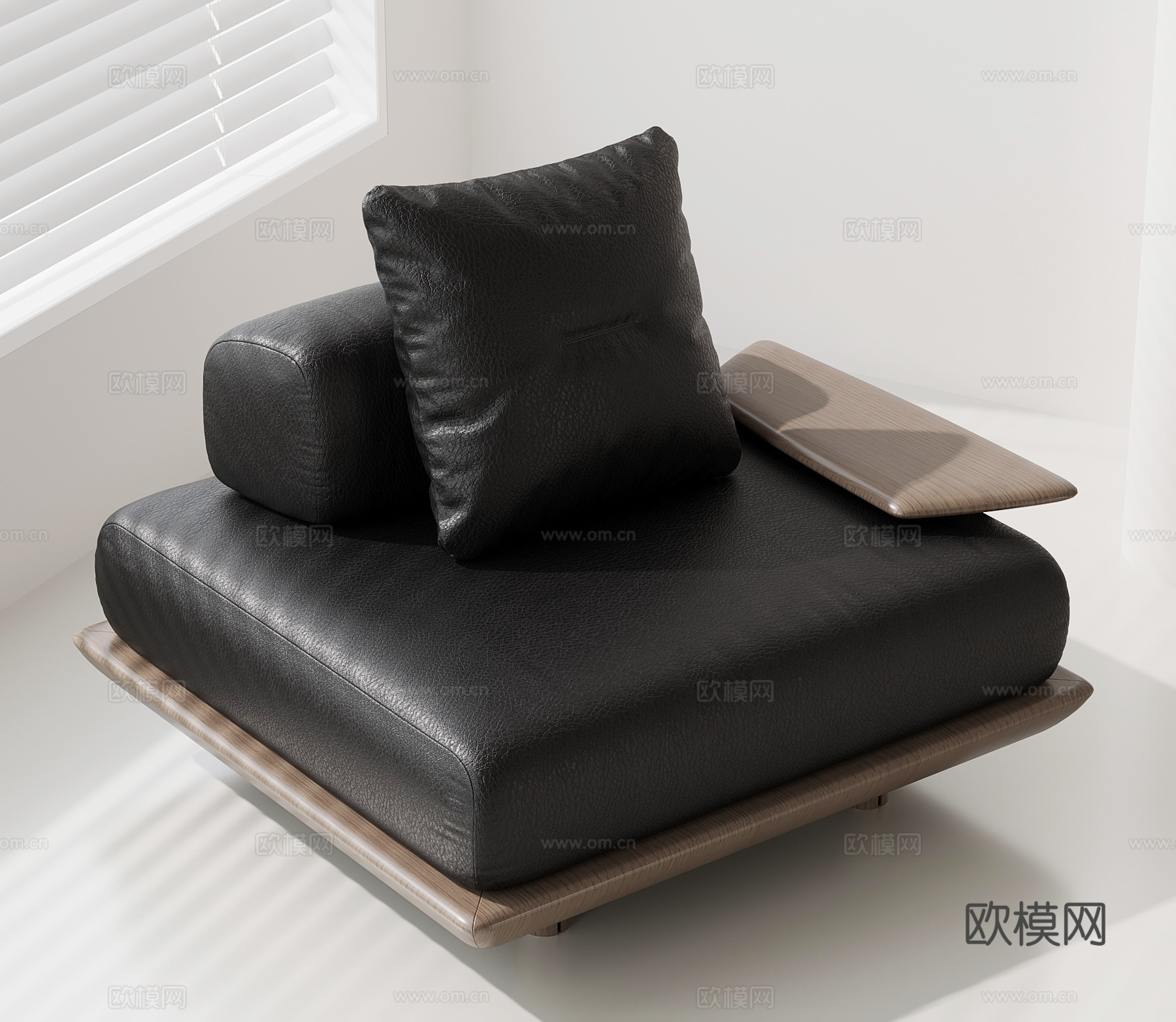 现代意式休闲椅su模型