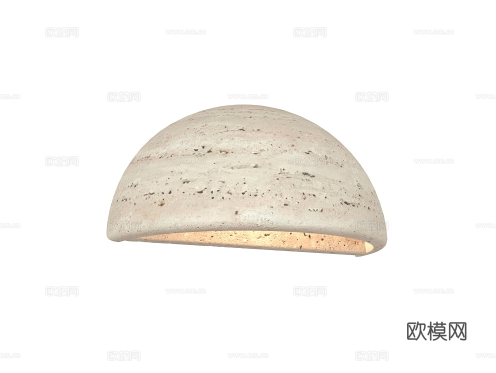 Lussole 侘寂中古壁灯3d模型下载（渲染图1）