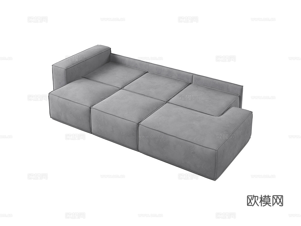 MEBELFORM 三人沙发 沙发床3d模型下载（渲染图2）