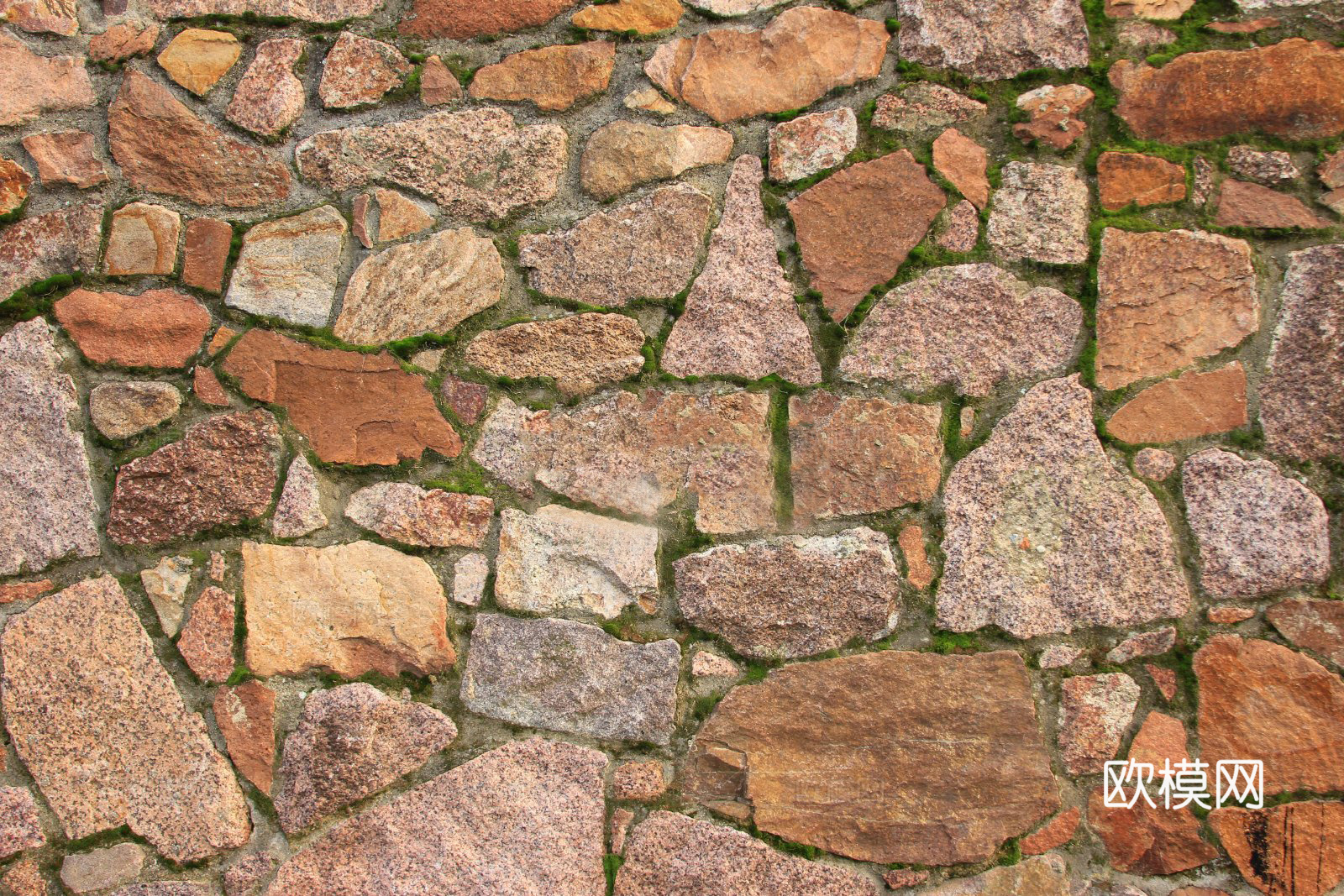 不规则多边形干垒石，自然毛石肌理35 (2)