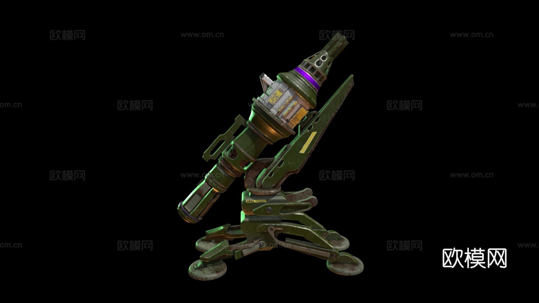 炮塔3d模型下载（渲染图1）