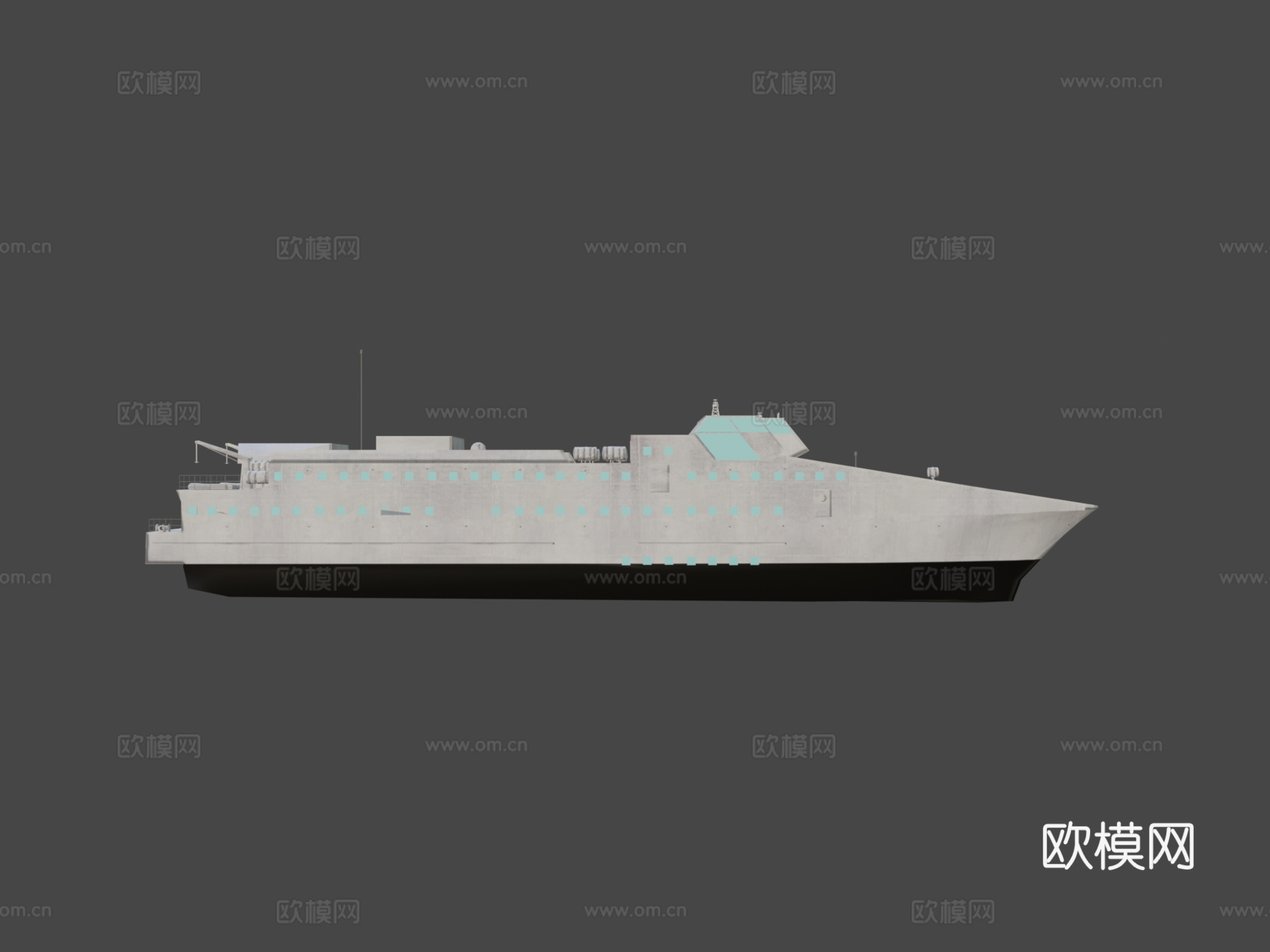 卡朗特科克号船3d模型下载（渲染图6）