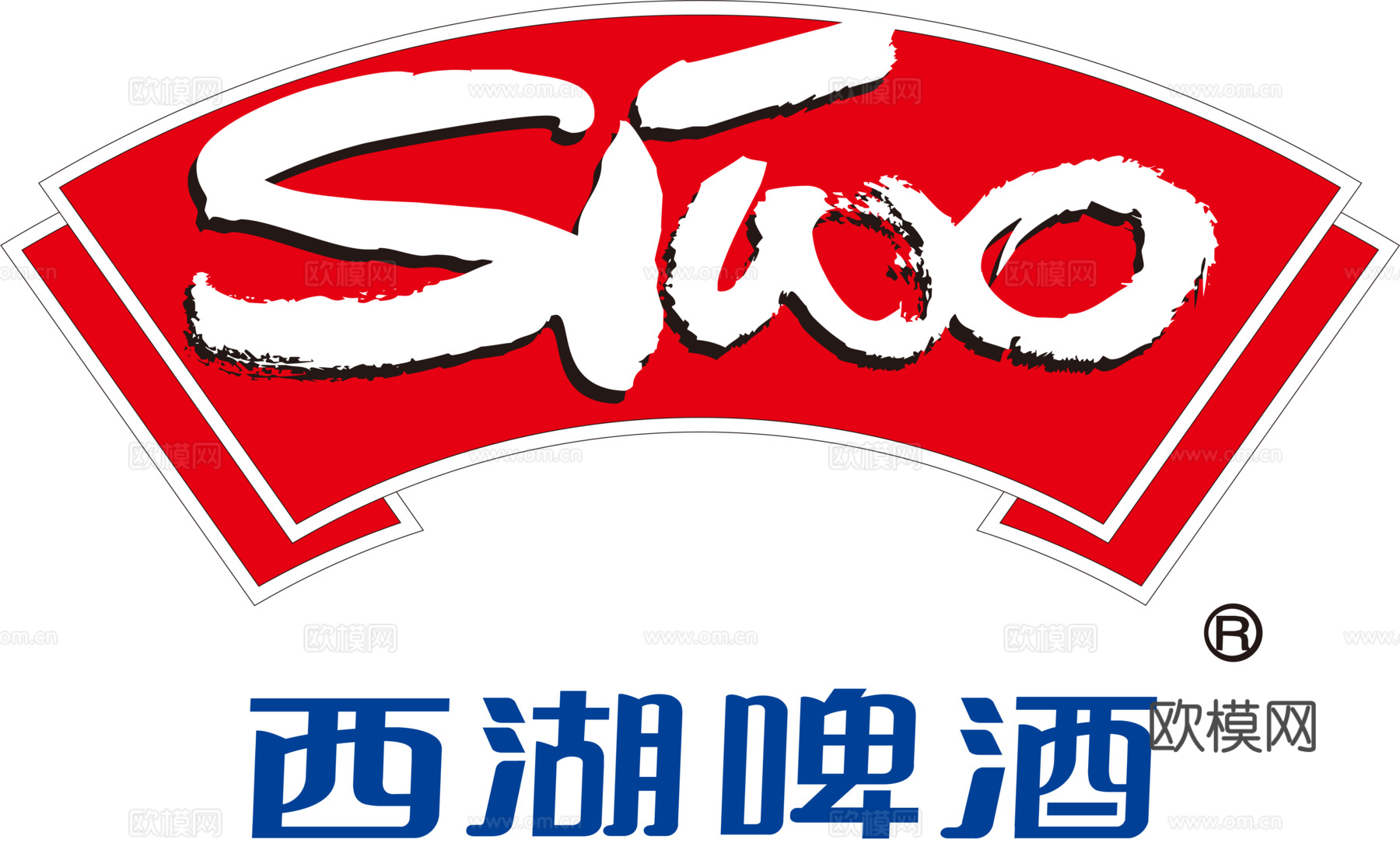 西湖啤酒，啤酒品牌logo