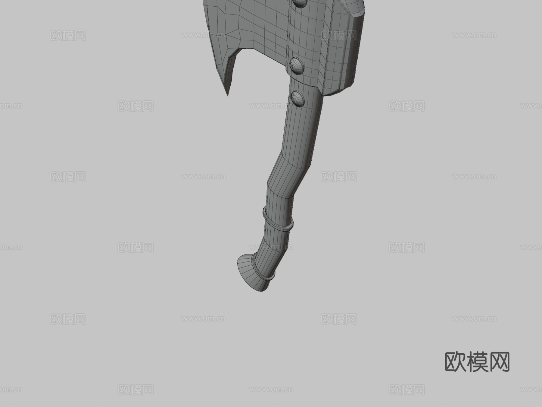 狼噬战斧3d模型下载（渲染图3）