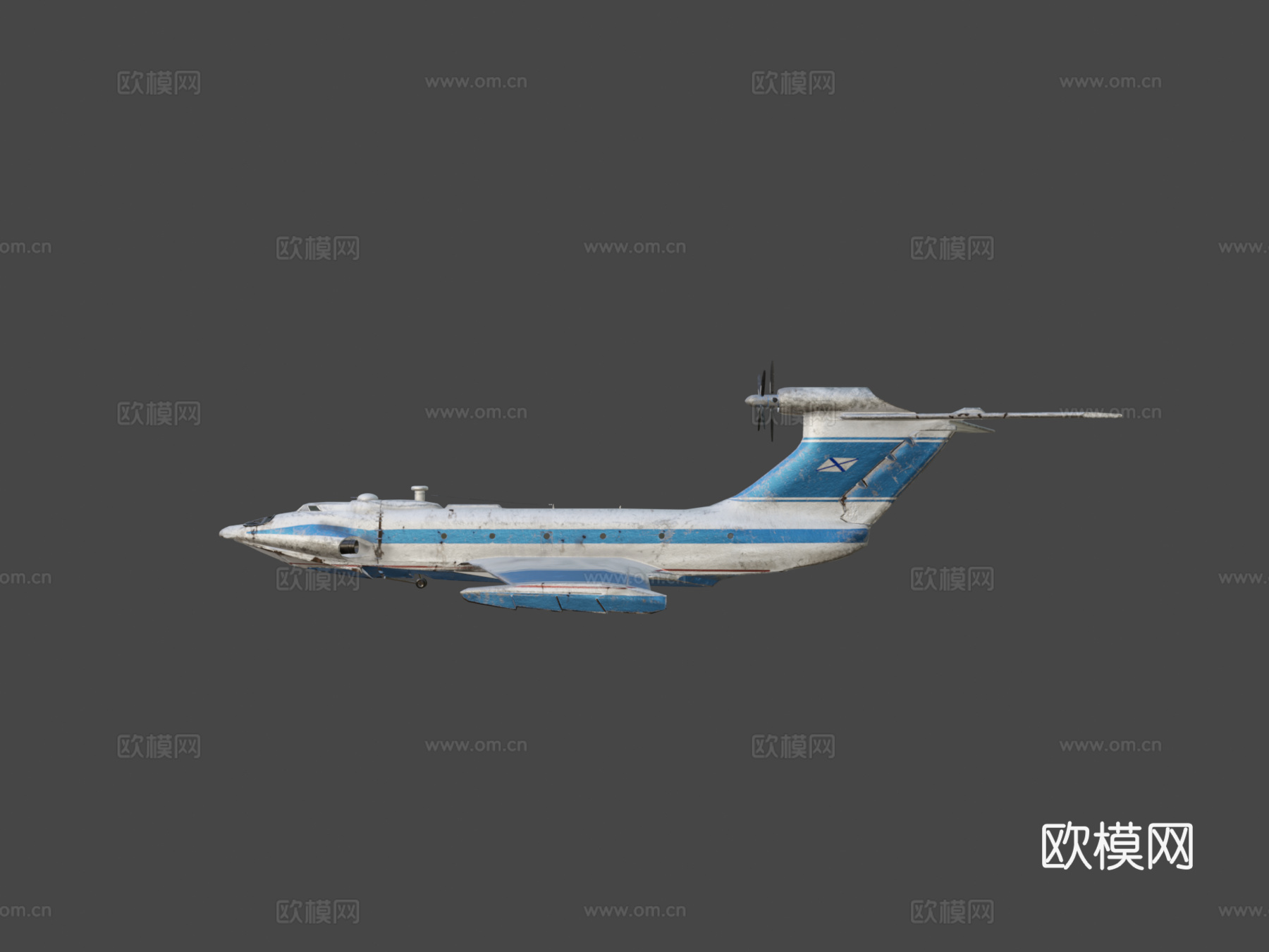 地效飞行器A90雏鹰3d模型下载（渲染图7）