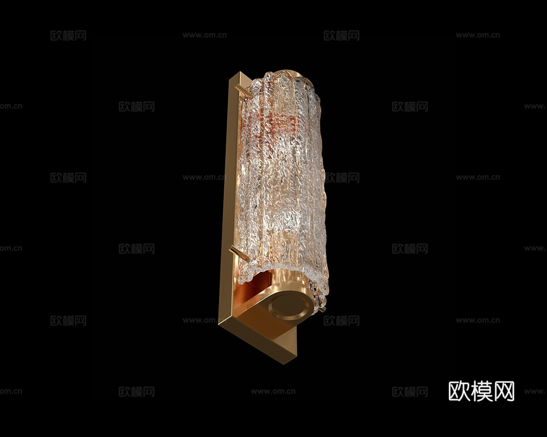 Cloyd 轻奢壁灯3d模型下载（渲染图2）