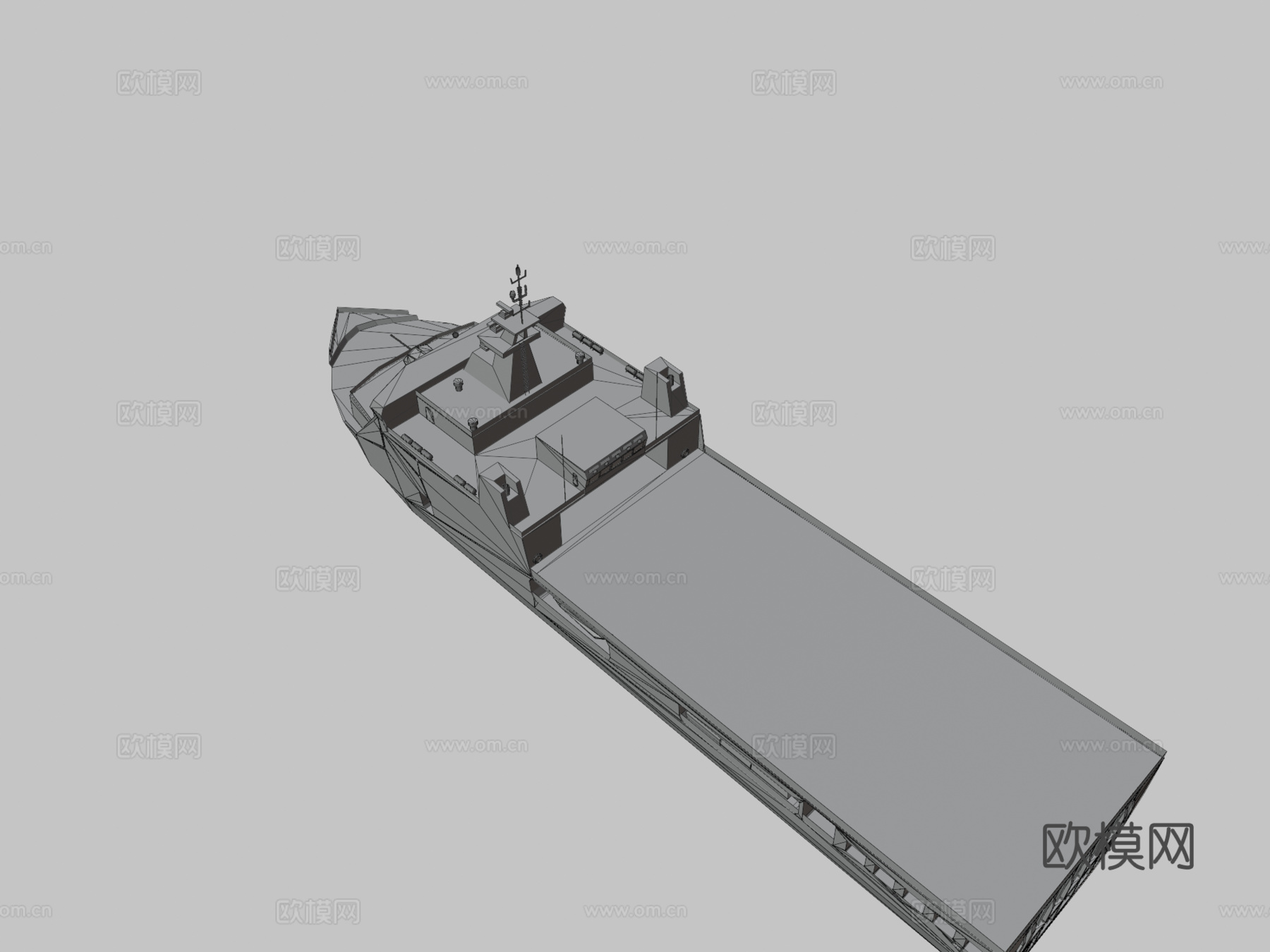 班达亚齐船3d模型下载（渲染图3）