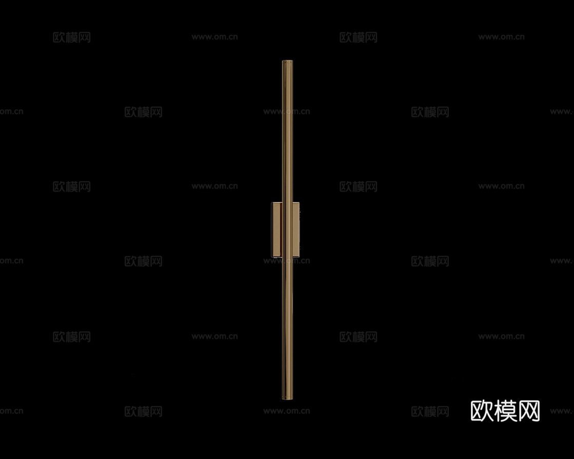 Cloyd 轻奢条形壁灯3d模型下载（渲染图2）
