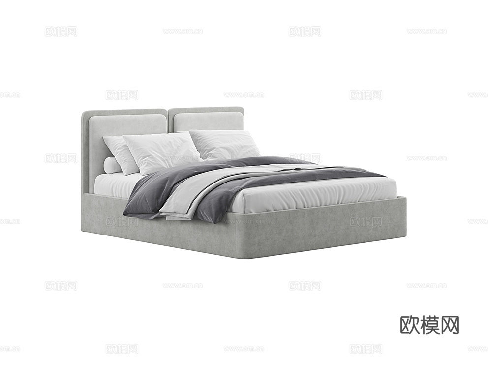 MEBELFORM 意式双人床3d模型下载（渲染图1）