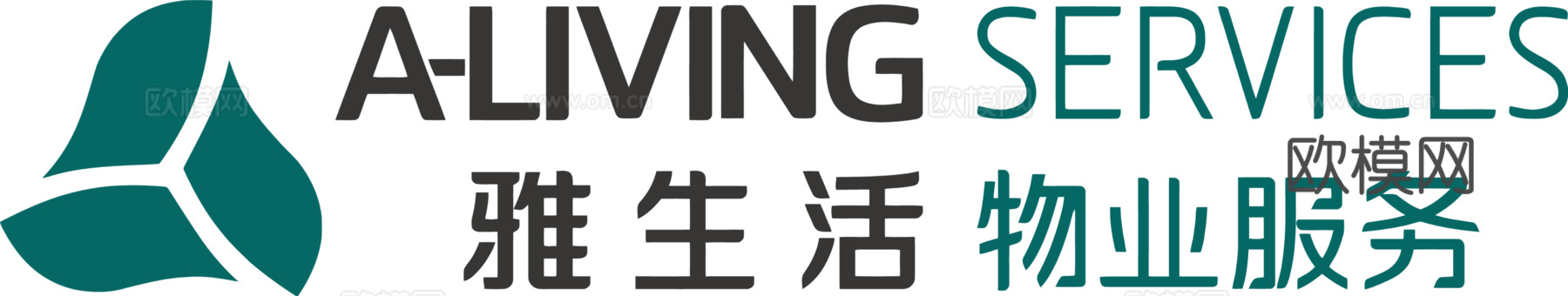 雅生活，物业管理logo