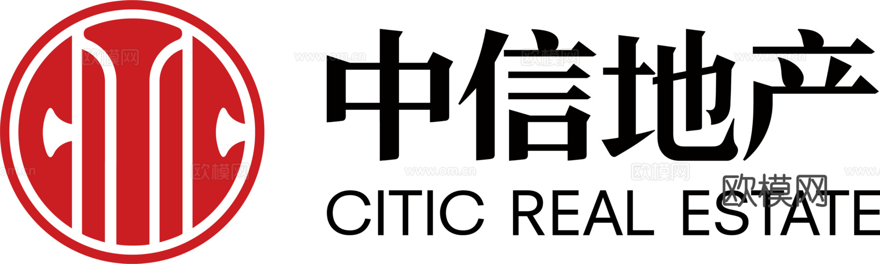 中信地产，房地产商logo