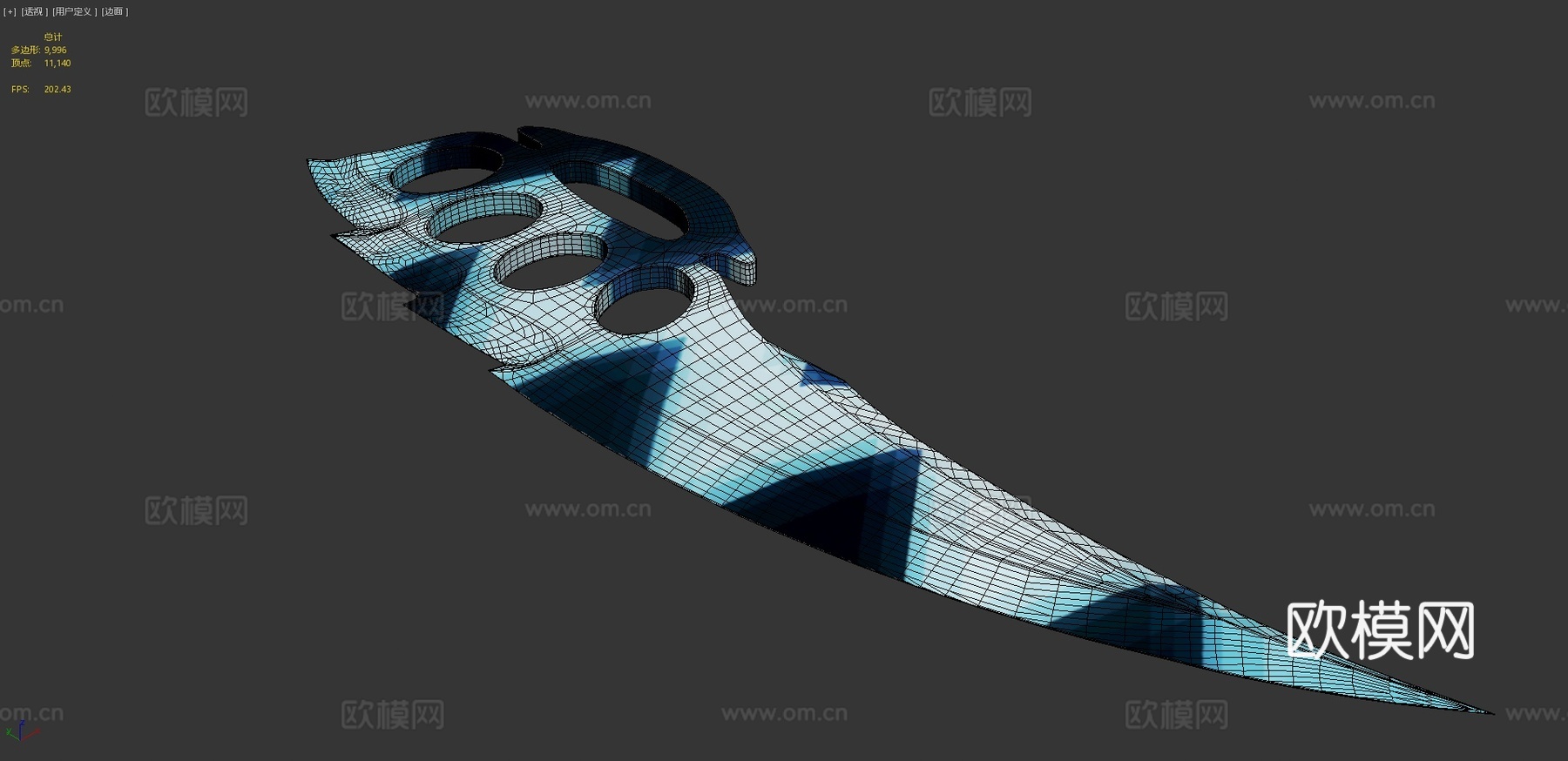 指节刀质子3d模型下载（渲染图4）