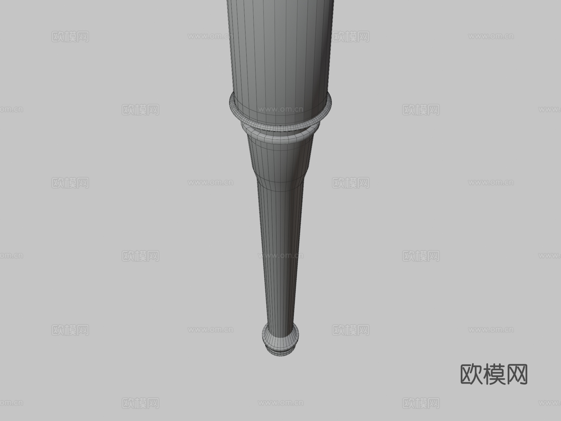 柄式手榴弹3d模型下载（渲染图3）