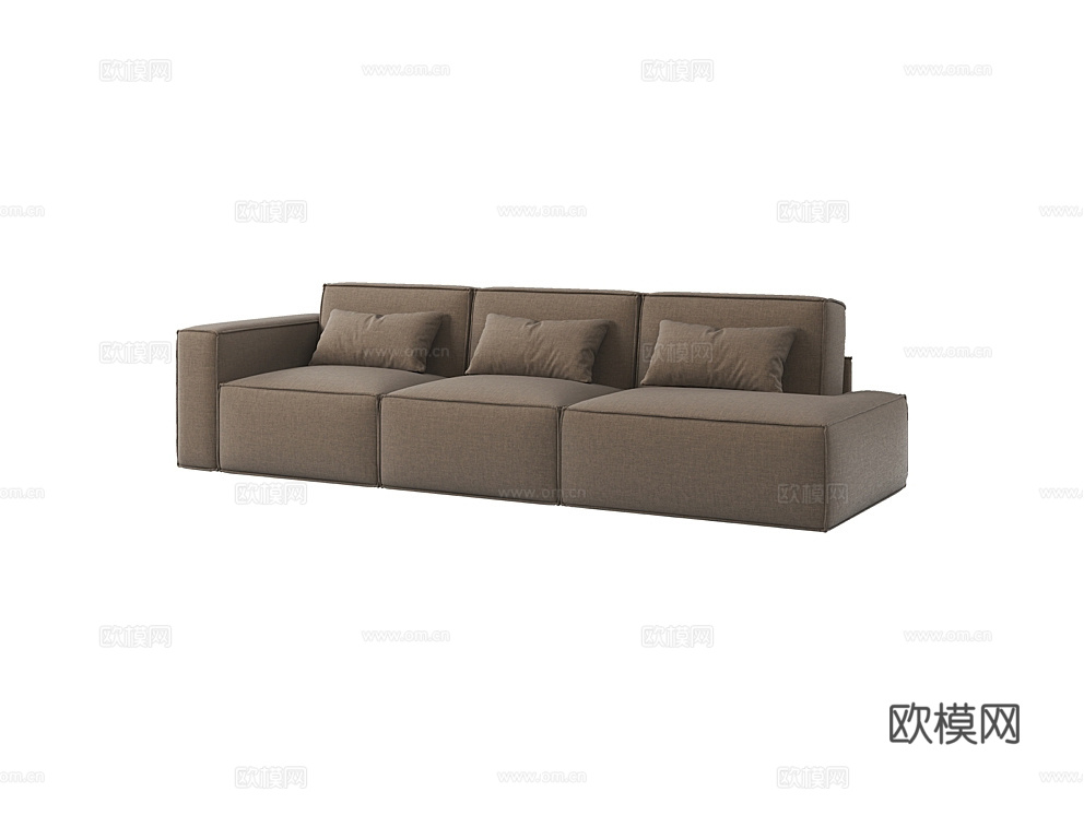 MEBELFORM 三人沙发 沙发床3d模型下载（渲染图1）