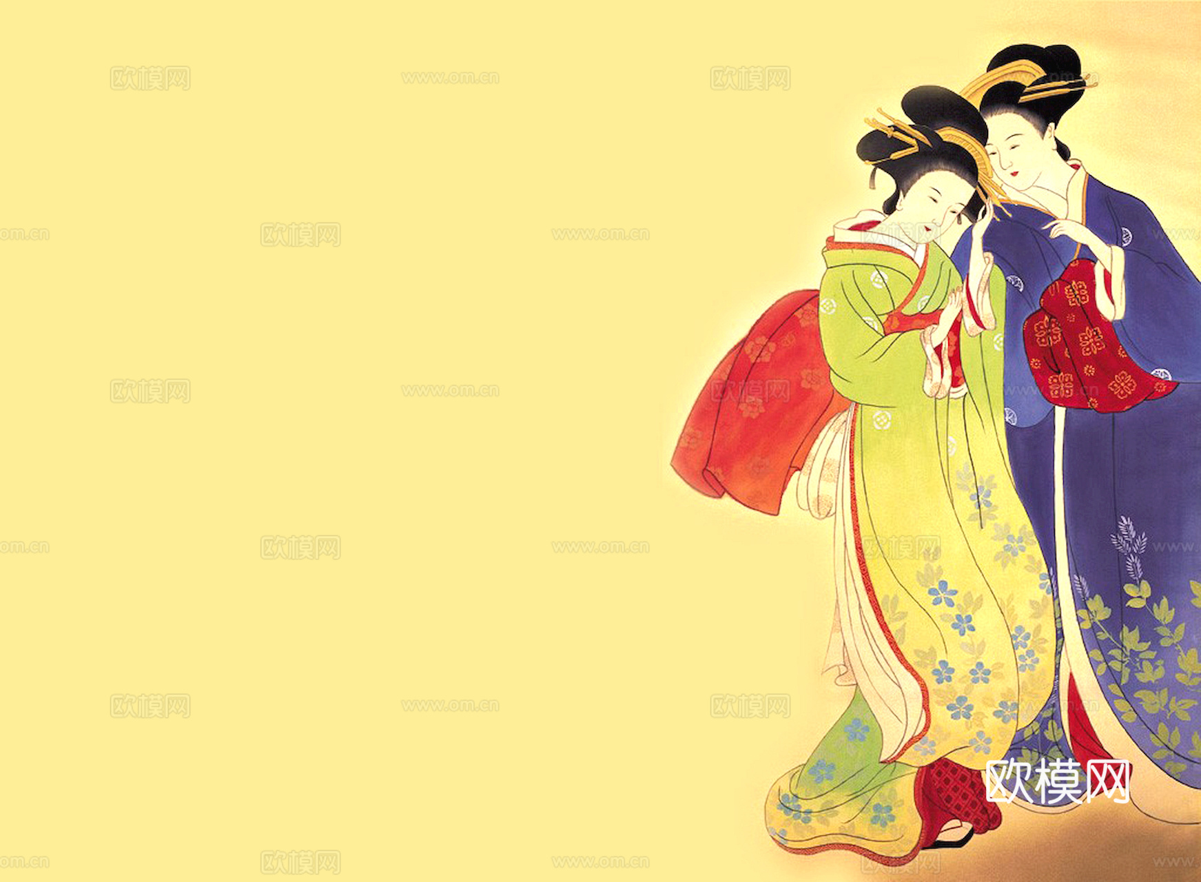 中式新中式挂画壁画水墨字画山水花鸟背景墙壁纸装饰画抽象画油画下载