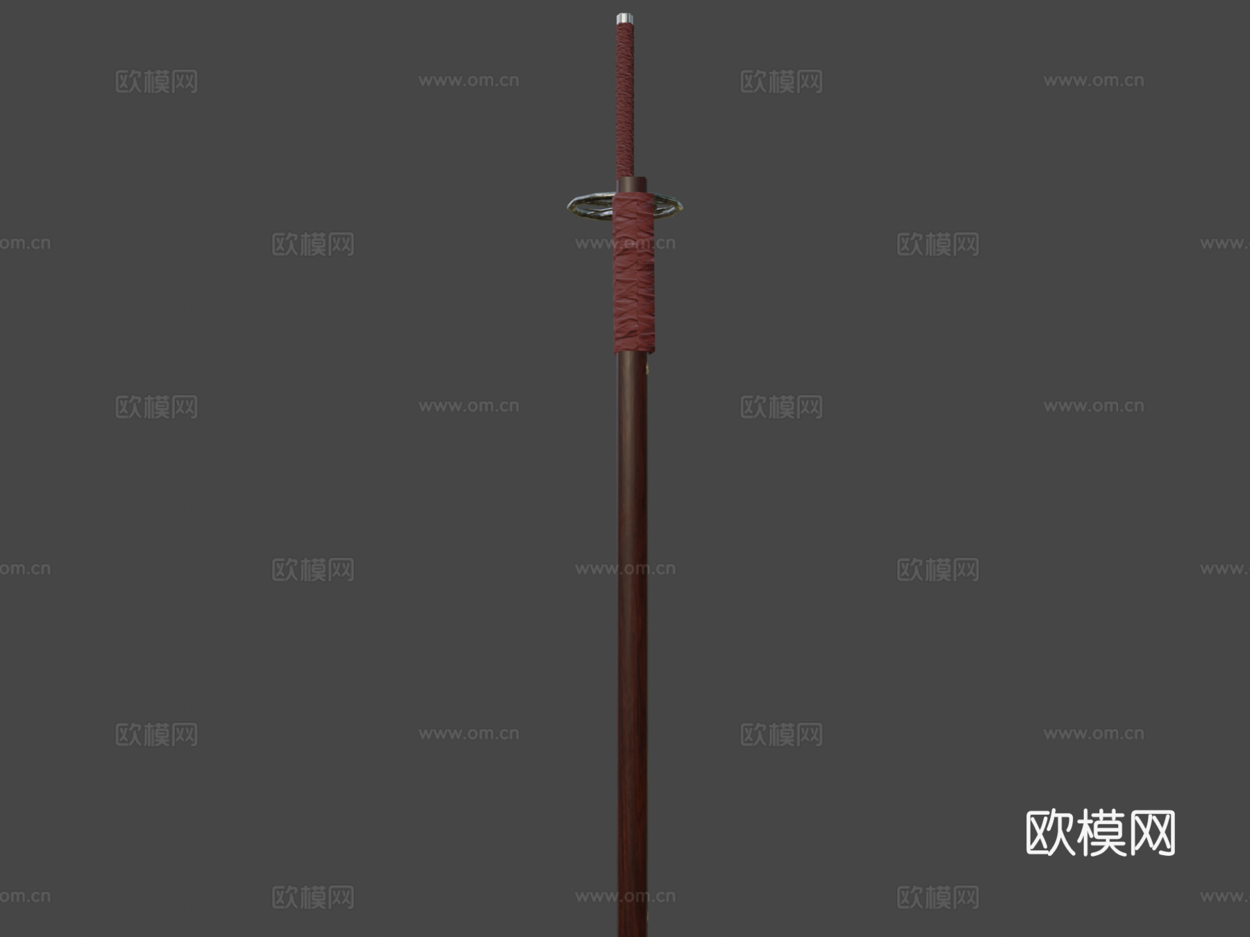 武士刀红羽3d模型下载（渲染图5）