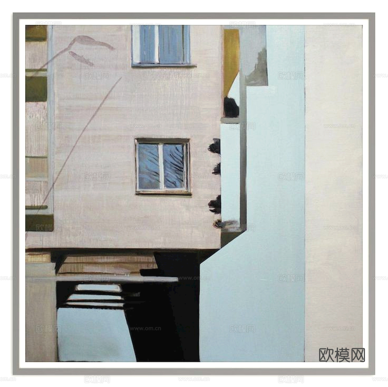 中式新中式挂画壁画水墨字画山水花鸟背景墙壁纸装饰画抽象画油画下载