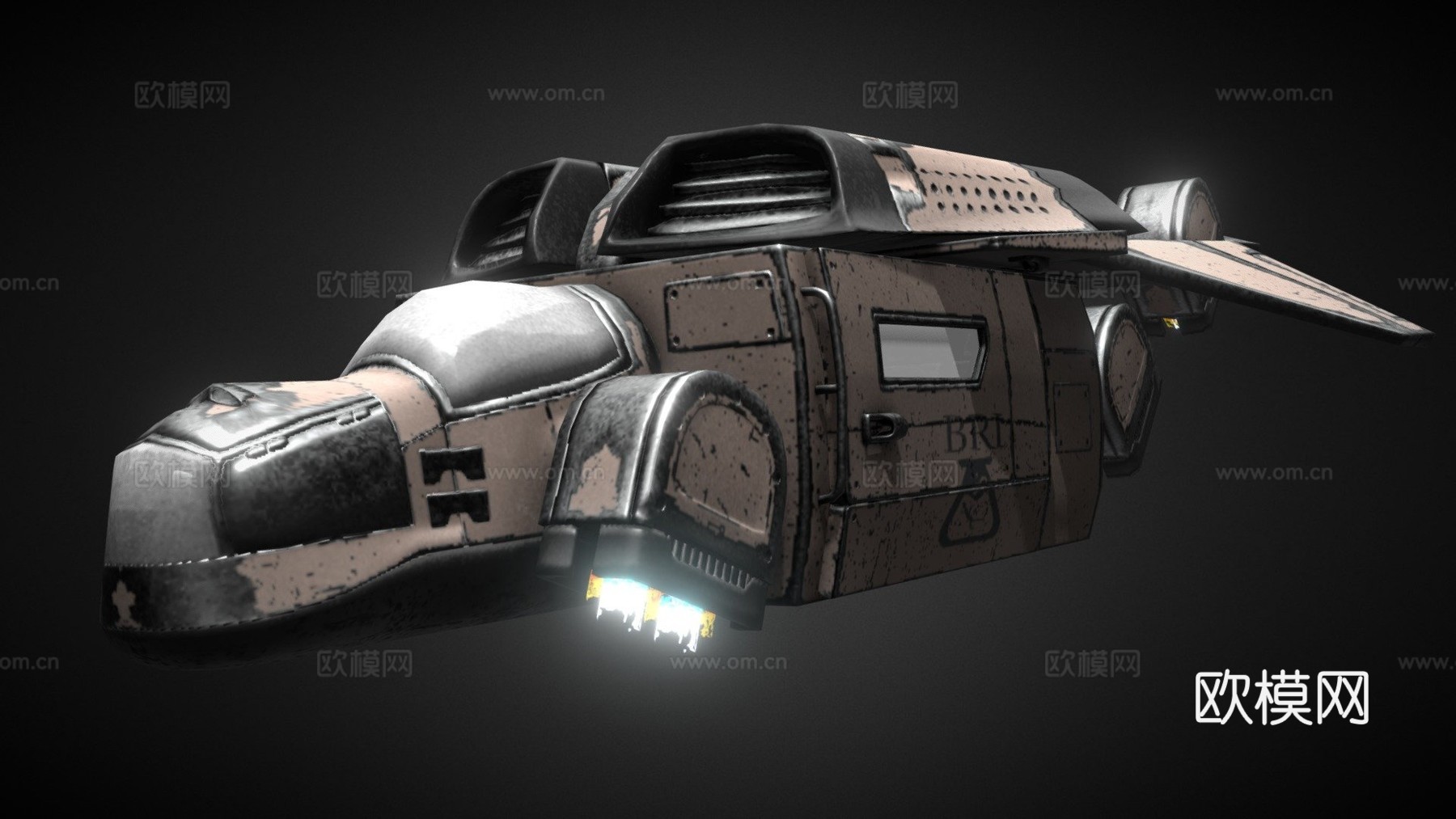 运输舰3d模型下载（渲染图1）