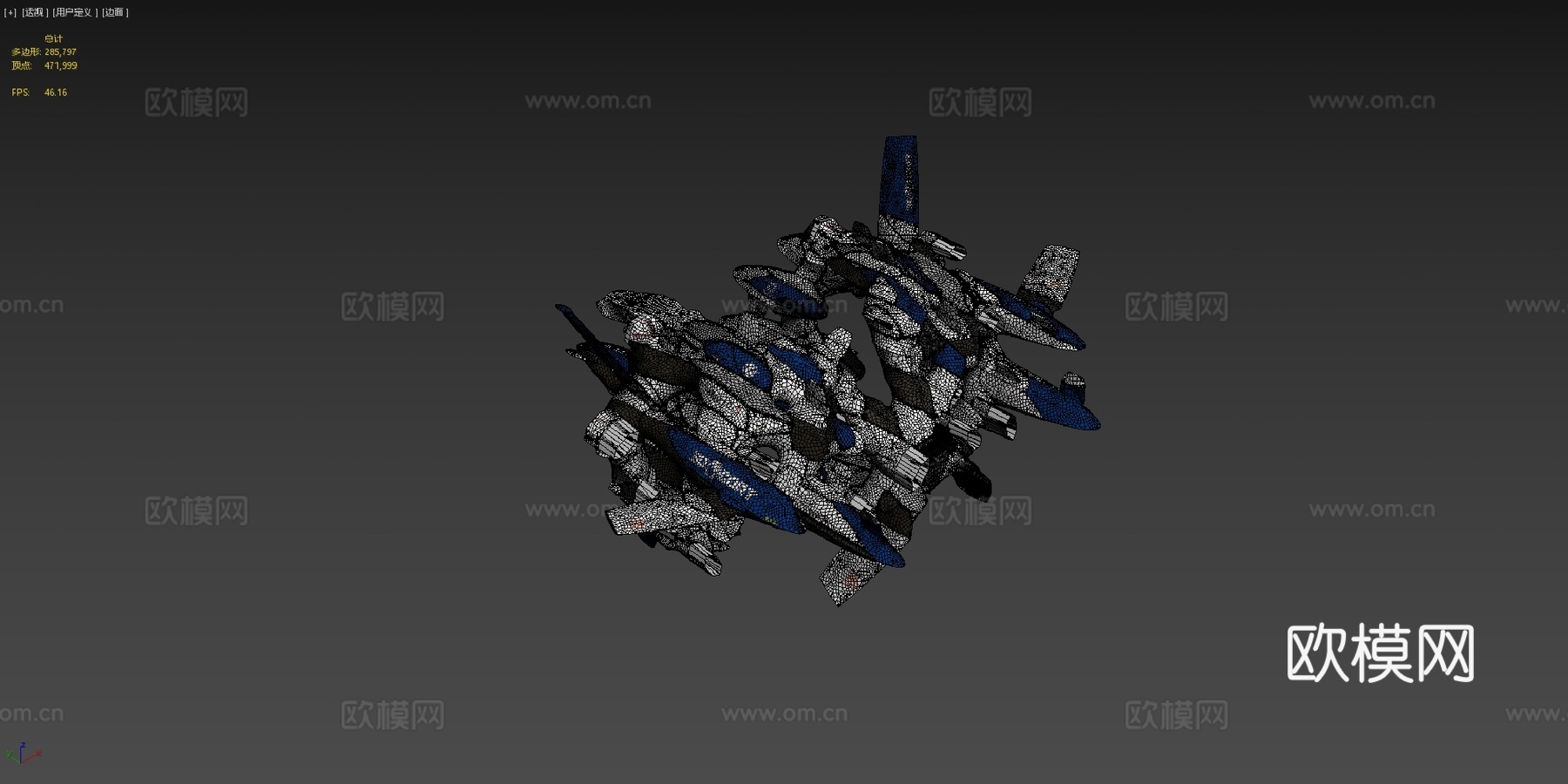 程序化硬表面建模测试9.733d模型下载（渲染图4）