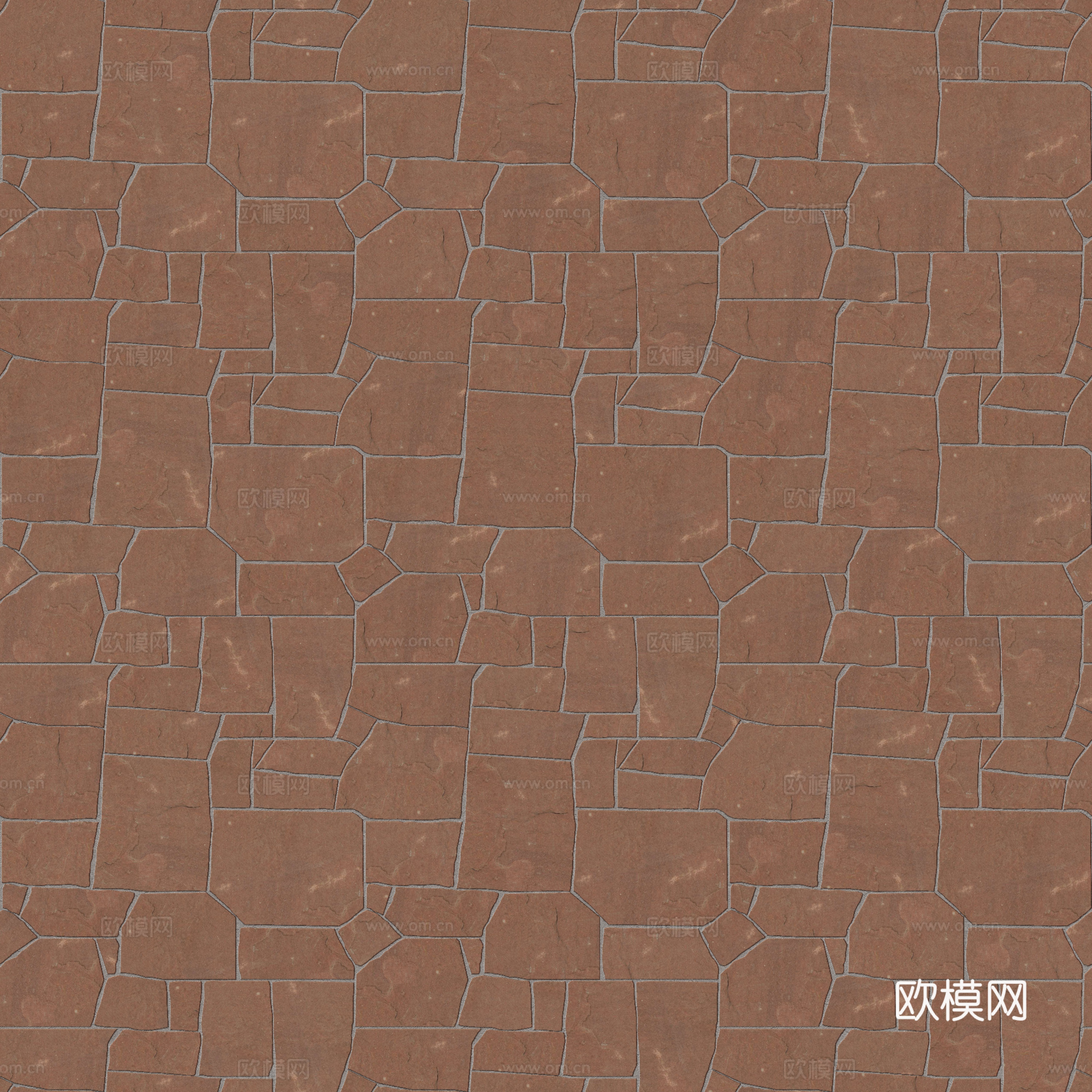 红色砂岩毛石-多边形毛石-破冰纹毛石8